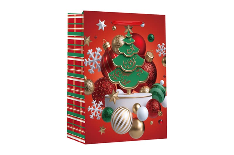 Пакет паперовий  XMAS 22-9646-A 26*12.7*32.4 LARGE асорті