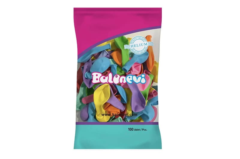 Латексна кулька 02673 Balonevi асорті (AS01) 10" (25 см) 100 шт