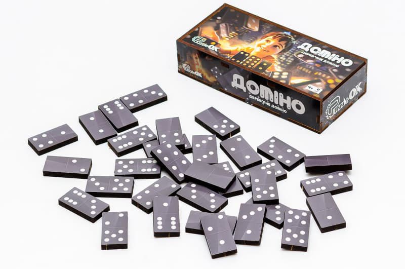 Доміно Puz-22929 в дерев'яній коробці р.15x7x3,2см PuzzleOk