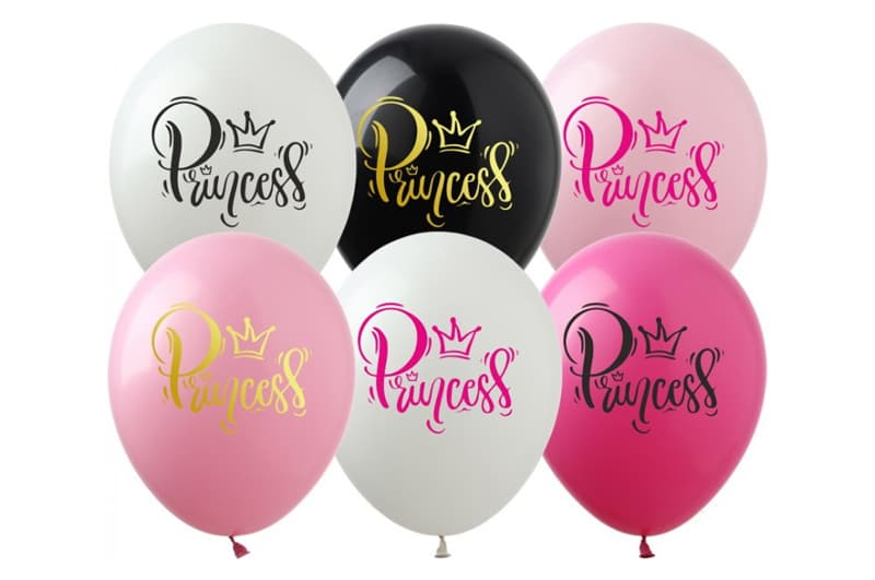 Латексні повітряні кульки 12" 15699 "Princess" асорті 100 шт. (30см.) Show