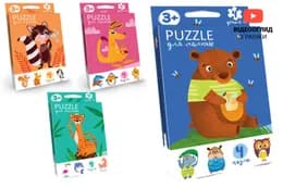 Розвиваючі пазли для малюків "Puzzle для малюків" PFK-01U,02U,03U,04U DANKO