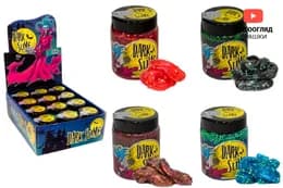 Слайм "Dark slime - з кульками" 0,250кг, в блоці 12шт 71831 STRATEG