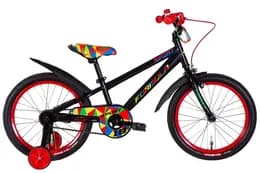 Велосипед 18" FORMULA SPORT чорний, LED-ковпачок OPS-FRK-18-121-18