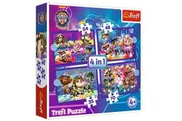 Пазли - 4в1 - 34621 "Щенячий патруль. Герої рятівники", Trefl