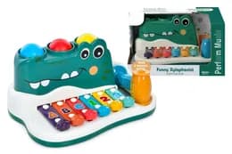 Ксилофон RJ6807 "Крокодил" в коробці р.26x10,5x14 см YG Toys