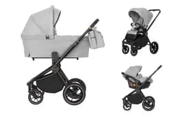 Коляска універсальна CARRELLO Epica/G CRL-8511/1 (3in1) Silver Grey