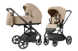 Коляска універсальна CRL-6522 "Alfa" Natural Beige 2в1 CARRELLO