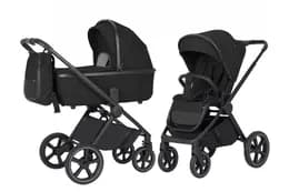 Коляска універсальна CRL-6528 "Ultimo" 2in1 AIR Sable Black CARRELLO
