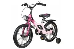 Дитячий велосипед Crussier ICONIC pink 18 дюймів, двоколісний Maraton