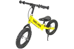 Велобіг Take&Ride RB-50 Pro з тормозами і лапкою жовто-чорний