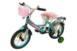 Велосипед дитячий 2-х колісний 14'' 211409 Like2bike Jolly, бірюза, рама сталь, з дзвінком, ручні гальма