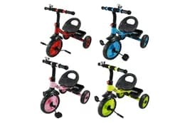 Велосипед 3-х колісний TR2501 колеса 10'' та 8'' з кошиком, 4 кольори
