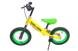Велобіг Take&Ride RB-50 Pro з тормозами і лапкою жовто-салатовий