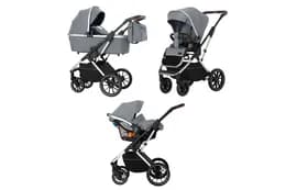 Коляска універсальна CARRELLO Aurora CRL-6502/2 (3in1) Silver Grey