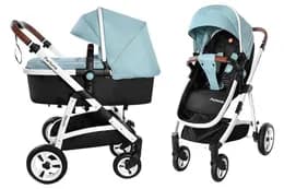 Коляска універсальна Fortuna CRL-9001/1 Hawaii Blue 2в1 з матрацом CARRELLO