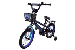 Велосипед дитячий 2-х колісний 14'' 241404  Like2bike Dark Rider, Чорно-синій, рама сталь, з дзвінком, руч.гальмо, збірка 75%