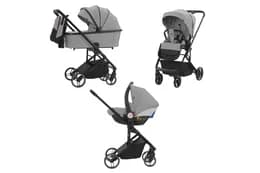 Коляска універсальна CARRELLO Alfa CRL-6508 (3in1) Cloud Grey