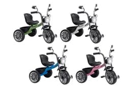 Велосипед триколісний TILLY BUZZ T-325 4 кольори, світиться фара, музика, в коробці