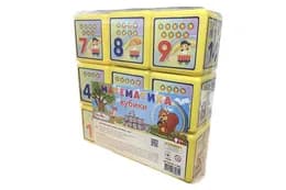 Кубики "Математика" 85мм 9 деталей 1-062 Colorplast