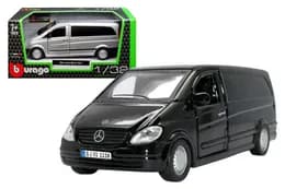Автомодель 18-43028 MERCEDES-BENZ VITO 2 кольори:сріблястий,чорний,1:32 BBURAGO