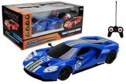 Машина на радіокеруванні PM2413 BLUE "POWERMOTORS",1:24 FORD GT HERITAGE EDITION,синього кольору,з акумулятором,зі світлом у коробці р.26,5x14x10,5см