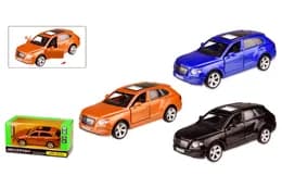 Машина металева 4312 1:45 BENTLEY BENTAYGA, 2 кольори, відкриваються двері, в коробці 14,5x6,5x7 см АВТОПРОМ