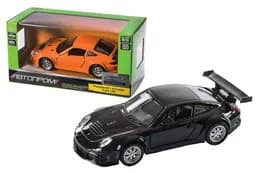 Машина металева 4347 1:39 Porsche 911 GT3 RSR, 2 кольори, відкриваються двері, в коробці 14,5x6,5x7см АВТОПРОМ