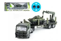 Автовоз військовий на радіокеруванні з танком в коробці 551-B2 р.59*14*20см