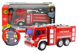 Пожежна машина на радіокеруванні, озвучена, зі світлом, в коробці WY995 р.36*13,5*19см