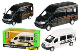 Машина металева 4326 "АВТОПРОМ",1:52 Ford Transit, 2 кольори, відкриваються двері, в коробці 14,5*