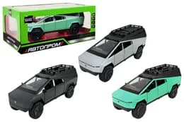 Машина АВТОПРОМ AP7727 Tesla pickups camring,1:24 на батарейках, світло, звук, відкриваються двері, коробка р.28x16x12,8см