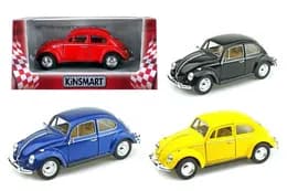 Модель легкова VOLKSWAGEN BEETLE (1967) 5'' KT5057W CLASSIC метал.інерц.відкр.дв.4 кольори