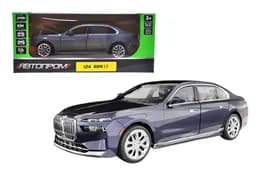Машина металева 68283A 1:24 "BMW I7" батарейка, світло,звук,відкр.двері,капот,багажник, короб. 24,5x12x10см АВТОПРОМ