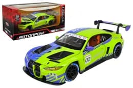 Машина металева 68282A(PG) 1:24 BMW M4 GT3, на батарейки, світло, звук, відкриваються двері,в коробці 24,5x14x12см АВТОПРОМ