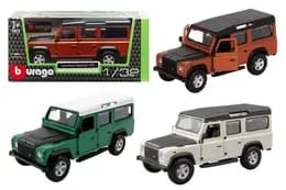 Автомодель - LAND ROVER DEFENDER 110 (асорті білий, помаранчевий металік 1:32)18-43029