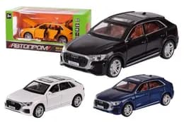 Машина металева 6615 "АВТОПРОМ" 1:32, 4 кольори, на батарейки, світло, звук, відкриваються двері, в коробці 20,5*10*9,2 см