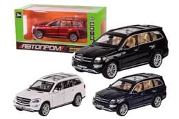 Машина метал 6617 "АВТОПРОМ" 1:32, 3 кольори, батарейки, світло, звук, відкриваються двері, в короб