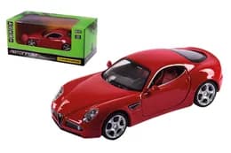 Машина металева АВТОПРОМ 68316 1:32 Alfa Romeo 8C Competizione на батарейки, світло, звук, відкриваються двері, коробка 18*9*9 см
