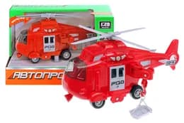 Вертоліт 7678ABCD Автопром Комунальні служби, 1:16, на батарейках: світло та звук, в коробці 24*10,5*15,5 см