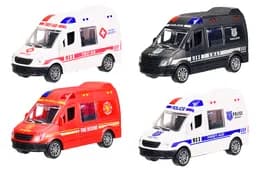 Машина інерційна JW567-019 4 види, відкриваються двері, кульок 19*15 см