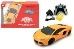 Машина "Lamborghini" металева, на радіокеруванні, акумулятор, в коробці JT0132 р.33*7,5*23 см