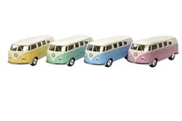 Модель автобус KT5377WY VOLKSWAGEN (1962) 5'' Classical-bus металевий, інерційний, відкриваються двері, 4 кольори, в коробці