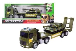 Воєнний тягач на батарейки 7983 "АВТОПРОМ",1:18,2 кольори, світло, звук, в коробці 42*16,5*10 см