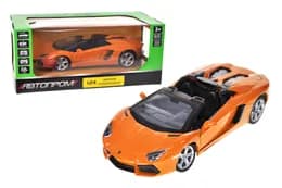 Машина металева 68274A "Автопром", 1:24 Lamborghini, на батарейках: світло та звук, відкриваються двері, капот, багажник, в коробці 25*10*13 см