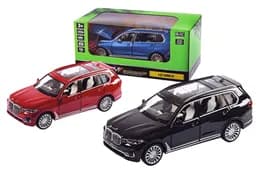 Машина металева 68470 "АВТОПРОМ", 3 кольори, 1:32 BMW X7, на батарейки: світло і звук, відкриваються двері, в коробці 18*9*8 см