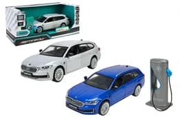 Машина металева 68744 1:36 Skoda Superb IV Combi на батарейки, світло, звук, відкриваються двері, капот, багажник, у коробці 20x9x9см АВТОПРОМ