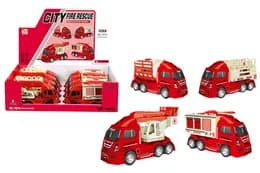 Машина пожежна BQ700-54 інерційна, в дисплеї 8шт YG Toys