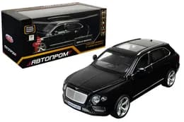 Машина металева 68369 1:34 BENTLEY BENTAYGA на батарейки, світло, звук, відкриваються двері, коробка 18x9x7 см АВТОПРОМ