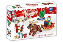 Конструктор 66085 Christmas 3D Blocks Christmas 245 елементів,зі світлом,в коробці р.33x22x5см