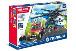 Конструктор IBLOCK PL-920-118 Поліція ,415 деталей, коробка 41*28*6,5 см
